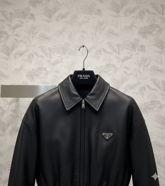 Luxury Black Cropped Jacket – Modern & Elegant Style