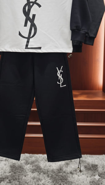 Girls  Premium Black  Co-Ord Set  Stylish Sweatshirt & Pants Outfit