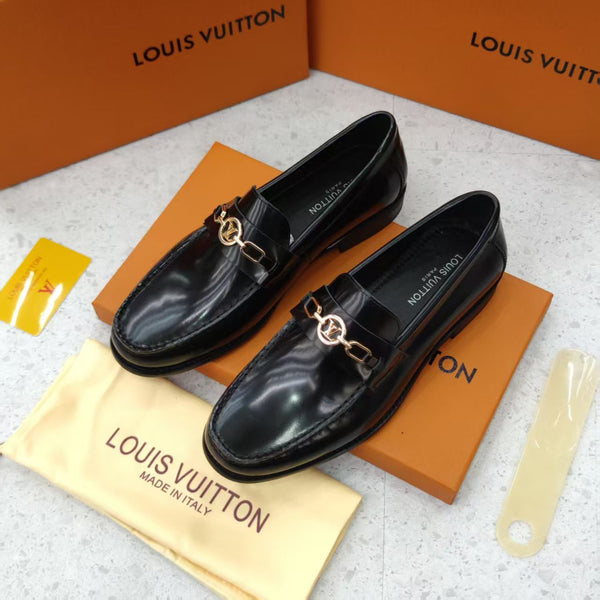 Men’s Premium Black Leather Loafers Classic Luxury Formal Style