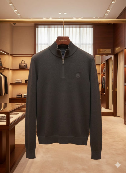 Men’s Premium Charcoal Half-Zip Pullover