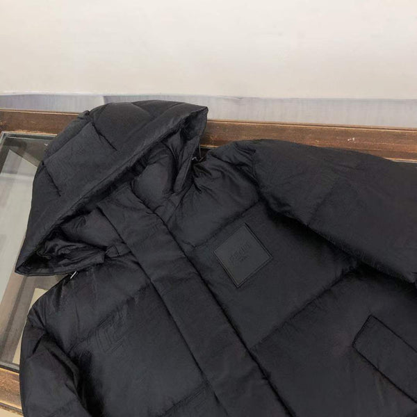 Men’s Black Puffer Jacket with Hood Luxury Warmth & Style