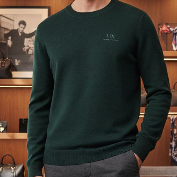 Luxury Imported  Crew Neck Pullover