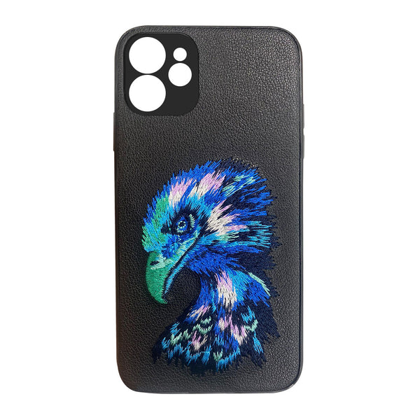 Eagle Leather Back Case Cover - Black