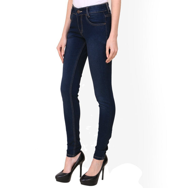 Women's Skinny Fit Mid-Rise Clean Look Clean Look Streachable Jeans