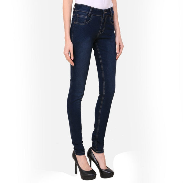 Women's Skinny Fit Mid-Rise Clean Look Clean Look Streachable Jeans