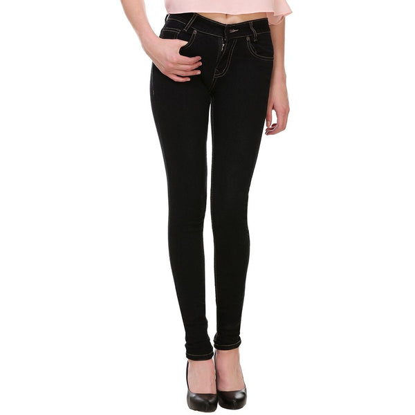 Women's Skinny Fit Mid-Rise Clean Look Clean Look Streachable Jeans