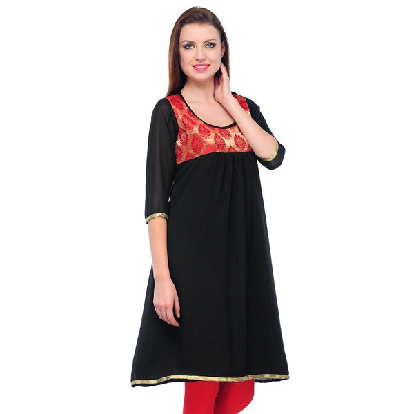 Women's Jacquard Casual Kurti.