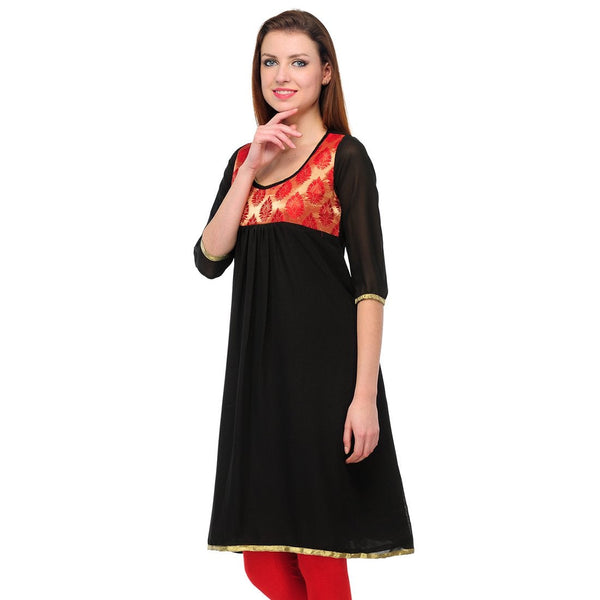 Women's Jacquard Casual Kurti.