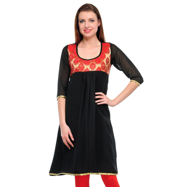Women's Jacquard Casual Kurti.