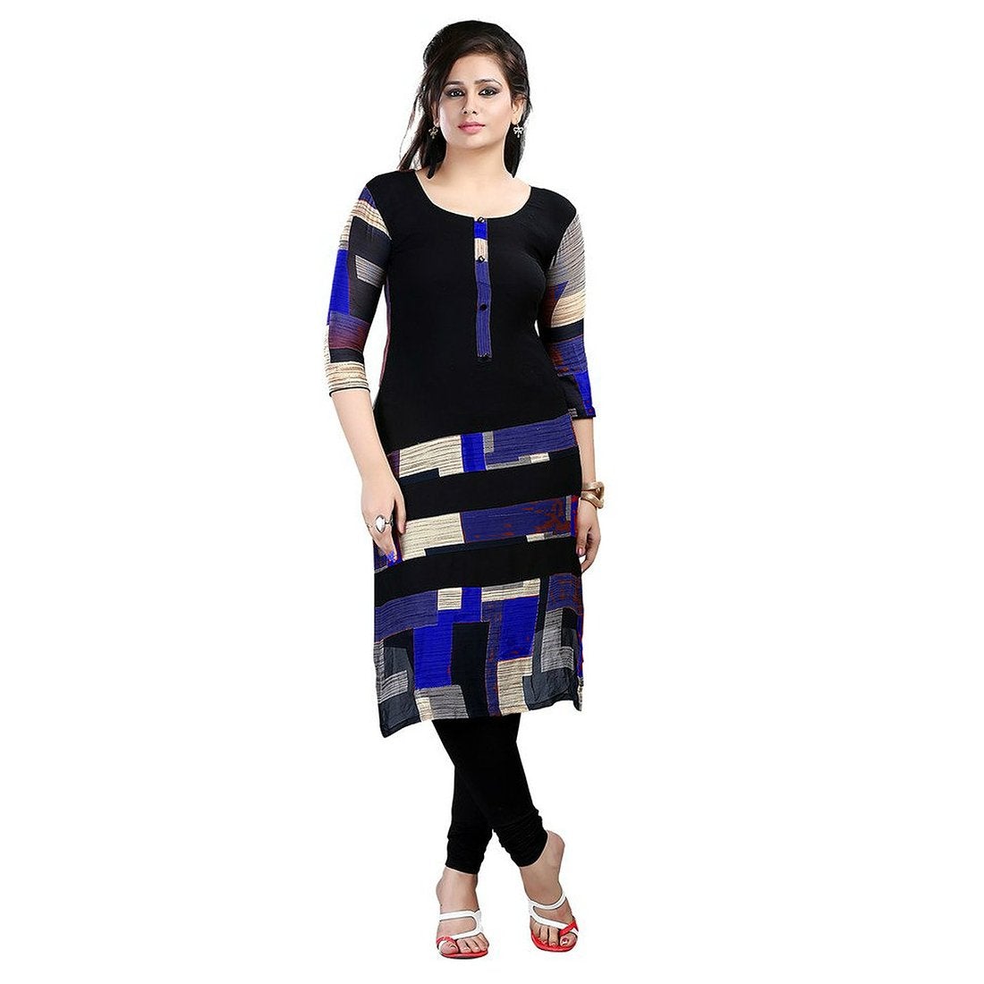 Women's Crepe Casual Cotton Kurti.