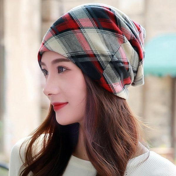New Polyester Cotton Casual Floral Headscarf Fashion Female Spring Autumn Scarf Cap Hats