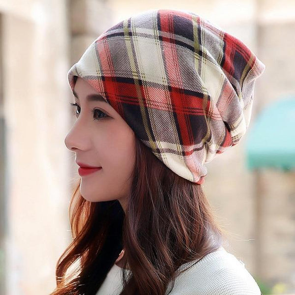 New Polyester Cotton Casual Floral Headscarf Fashion Female Spring Autumn Scarf Cap Hats