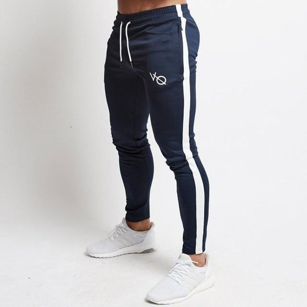 Men Slim Drawstring Cotton Sweatpants Gyms Fitness Trousers Man Jogger Workout Casual Fashion Pant Brand Pencil Pants Sportswear