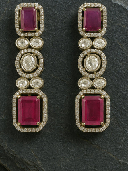 Royal Ruby Kundan Layered Necklace Set