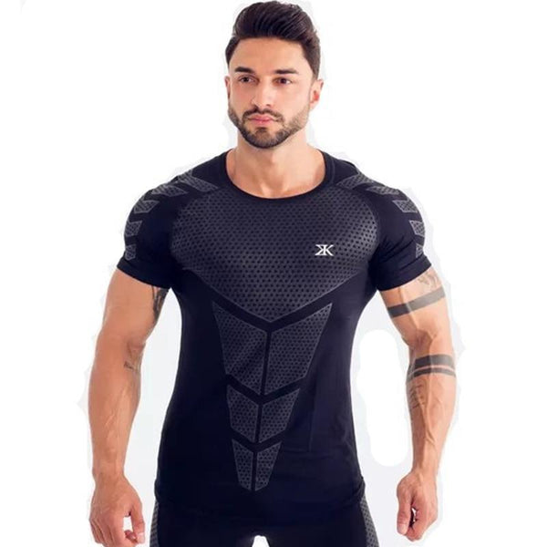 Running Sport Compression Skinny Gym Fitness Bodybuilding T-shirt For Men
