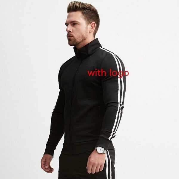 New Men's Jackets Autumn Winter Zipper Cotton Coats Sweatshirts Man Outerwear Casual Fashion Brand Male Jogger Workout Clothing