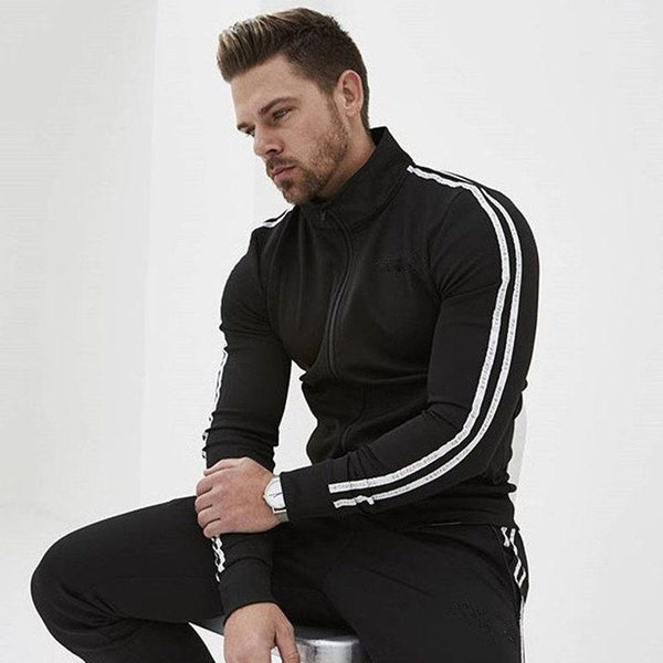 New Men's Jackets Autumn Winter Zipper Cotton Coats Sweatshirts Man Outerwear Casual Fashion Brand Male Jogger Workout Clothing