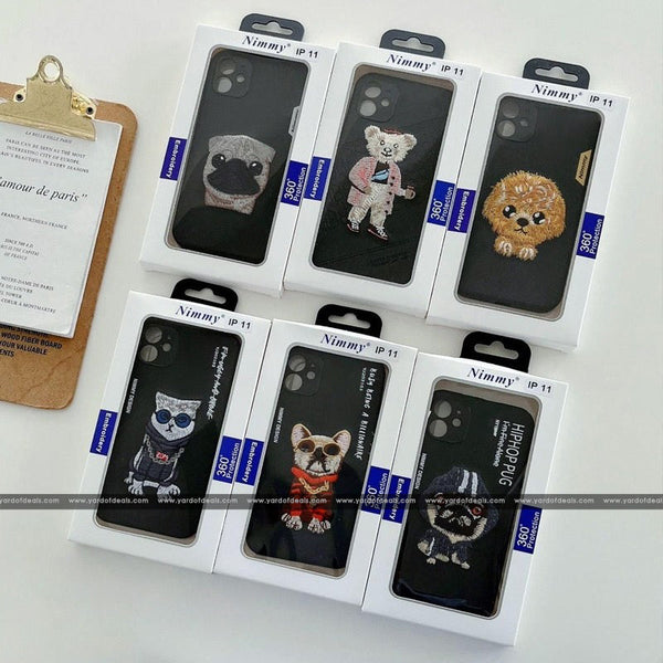 Embroided Back Case Cover for Apple iPhone