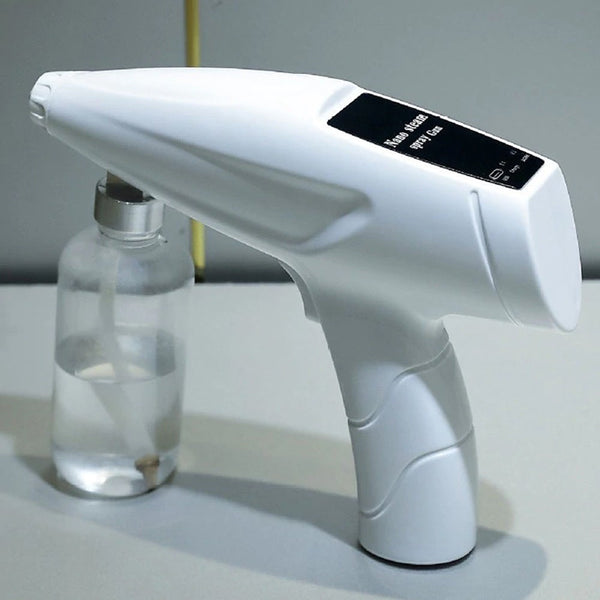 Rechargeable Nano Sanitizer Spray Gun Multipurpose Disinfection Fog Machine for Sanitizing Home, Office, Shops & Personal Care