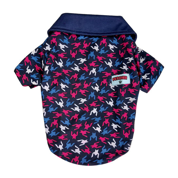 Printed Party Polo Dog & Cat T-Shirt for Small Breeds