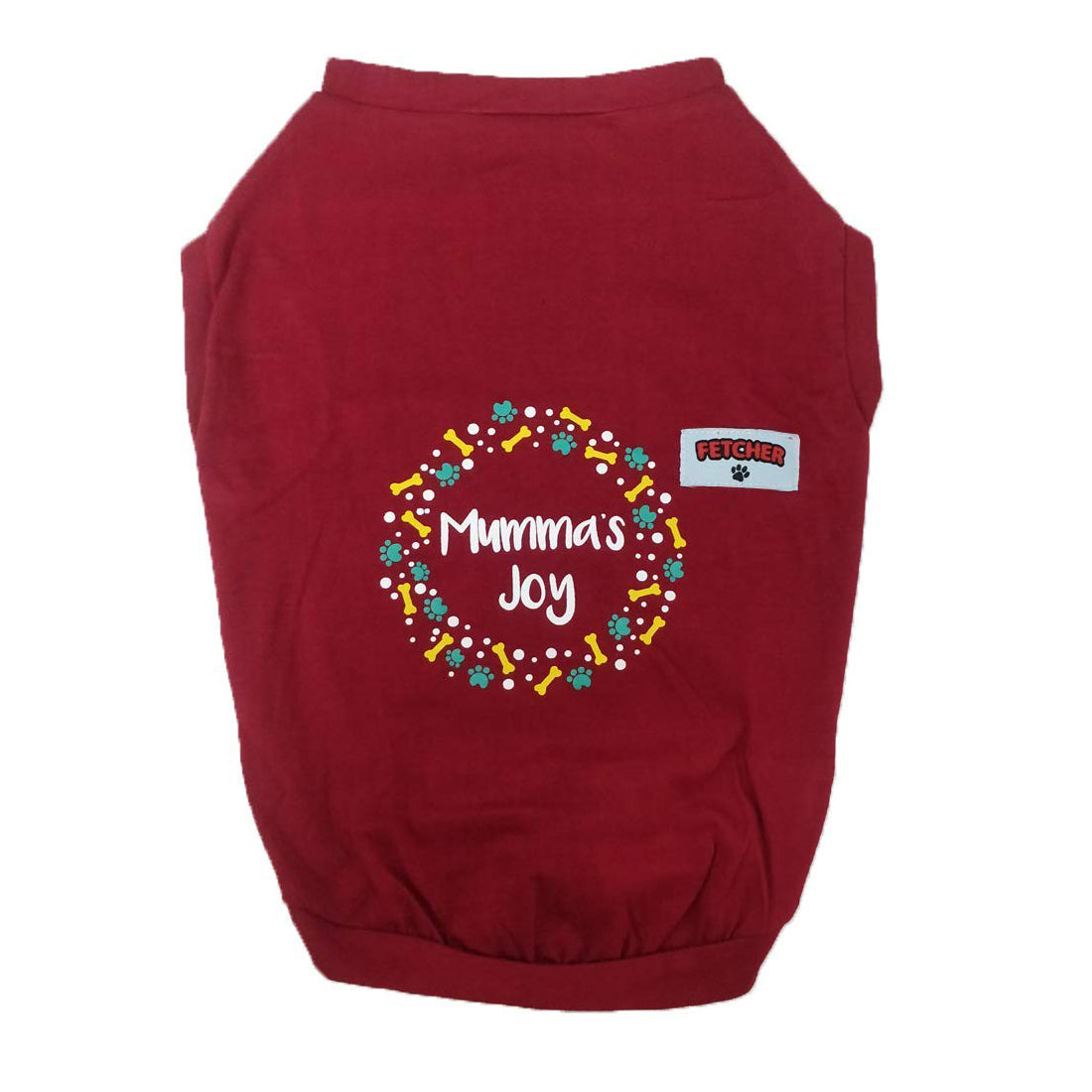 Maroon'Mumma's Joy' Premium Dog T-Shirt for Small Breeds
