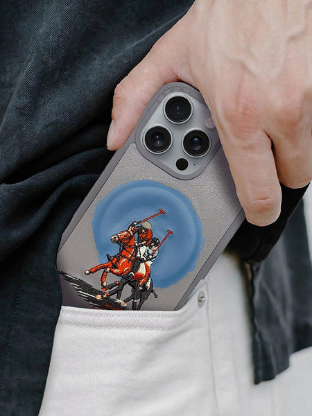 Santa Barbara Aubrey Series Embroided Leather Magsafe Case for iPhone 16 Series