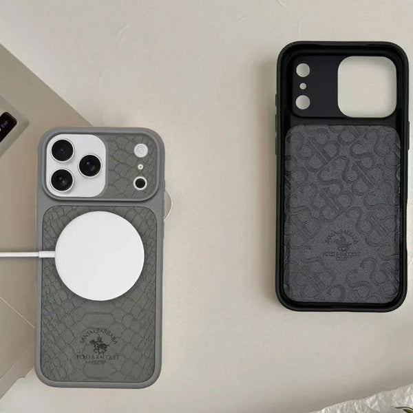 Santa Barbara Polo Club Knight Genuine Leather Back Case Cover For 17 Series