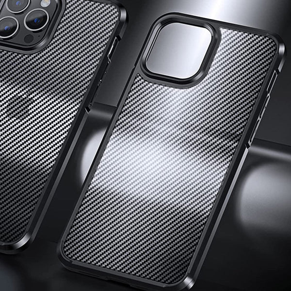 Transparent Carbon Case For Apple iPhone - Grey