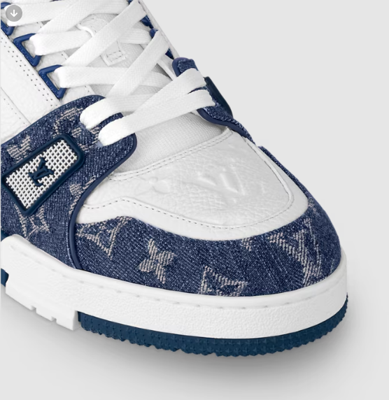 Luxury Brand Trainer Sneaker – Blue Monogram Premium Edition