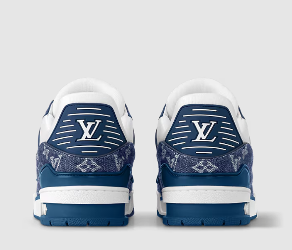 Luxury Brand Trainer Sneaker – Blue Monogram Premium Edition