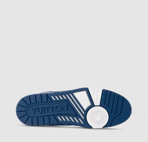 Luxury Brand Trainer Sneaker – Blue Monogram Premium Edition