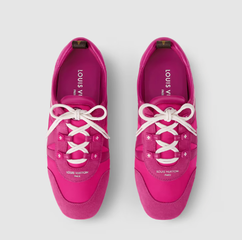 Premium Pink Designer Sneakers  Stylish Lace-Up Casual Shoes For Women