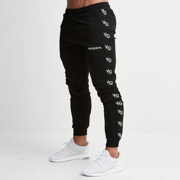 2019 New Men Brand Joggers Sweatpants Gyms Workout Fitness Cotton Trousers Male Casual Fashion Skinny Track Pants - Luxury at Less