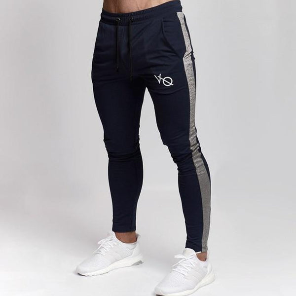 2019 New Men Brand Joggers Sweatpants Gyms Workout Fitness Cotton Trousers Male Casual Fashion Skinny Track Pants - Luxury at Less