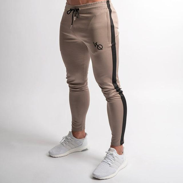 2019 New Men Brand Joggers Sweatpants Gyms Workout Fitness Cotton Trousers Male Casual Fashion Skinny Track Pants - Luxury at Less