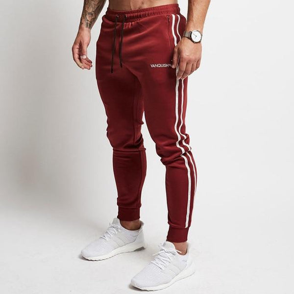 2019 New Men Brand Joggers Sweatpants Gyms Workout Fitness Cotton Trousers Male Casual Fashion Skinny Track Pants - Luxury at Less