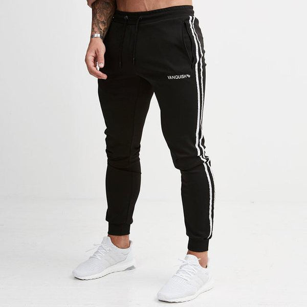 2019 New Men Brand Joggers Sweatpants Gyms Workout Fitness Cotton Trousers Male Casual Fashion Skinny Track Pants - Luxury at Less