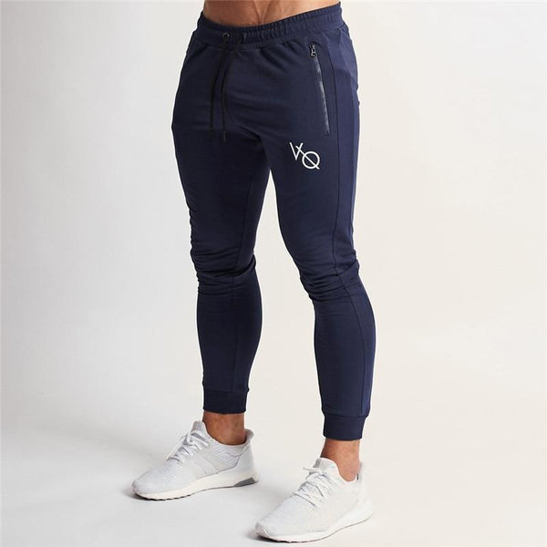 2019 New Men Brand Joggers Sweatpants Gyms Workout Fitness Cotton Trousers Male Casual Fashion Skinny Track Pants - Luxury at Less