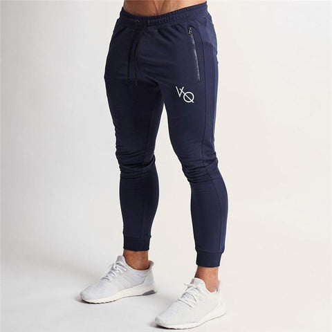 2019 New Men Brand Joggers Sweatpants Gyms Workout Fitness Cotton Trousers Male Casual Fashion Skinny Track Pants - Luxury at Less