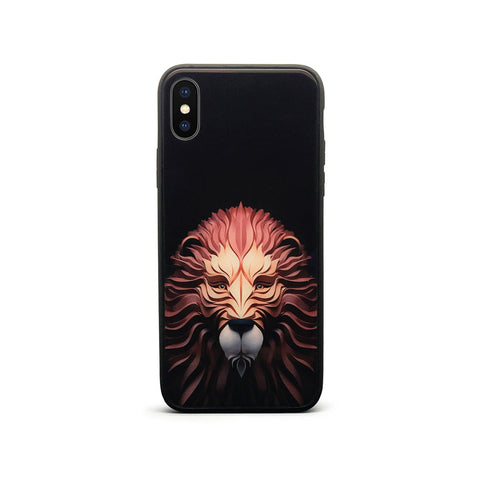 Lion Face Printed Mobile Case Cover for Apple iPhone X