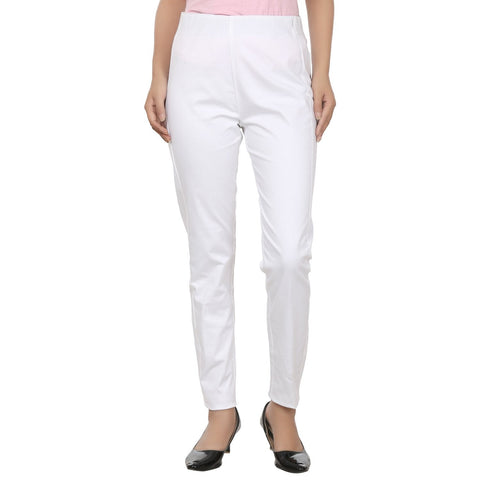Women's Cotton & Lycra Trousers