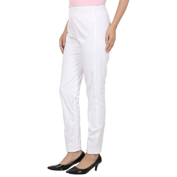 Women's Cotton & Lycra Trousers