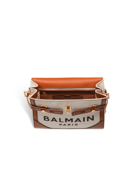 Logo-Print Canvas Top Handle Bag