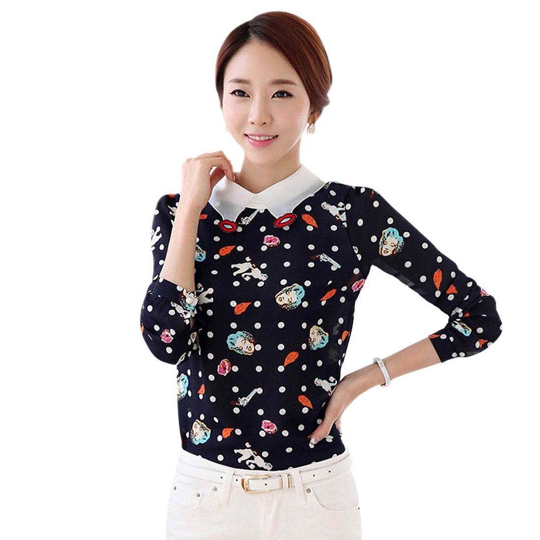 Casual Black Full Sleeves top For women