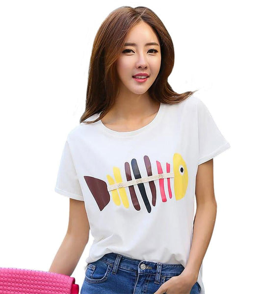 Casual White Half Sleeve top For women