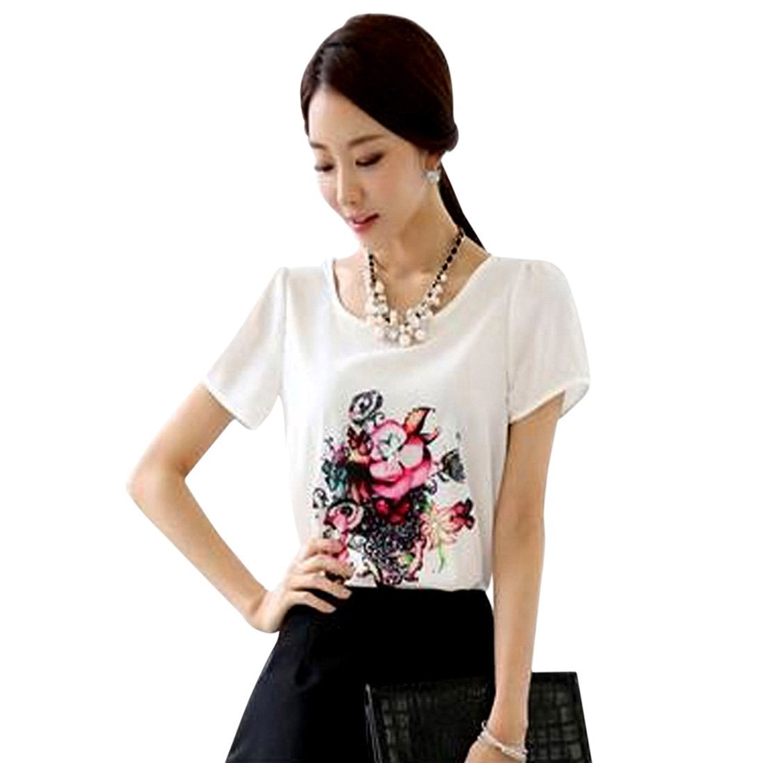 Casual White top For women