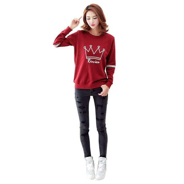 Casual Red Full  Sleeves top For women