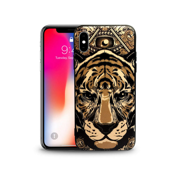 Lion Face Printed Mobile Case Cover for Apple iPhone X