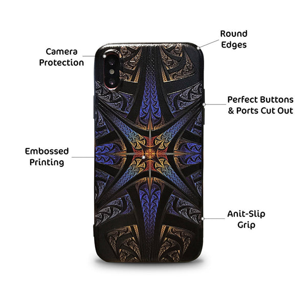 Star Printed Multicolor Mobile Case Cover for Apple iPhone X