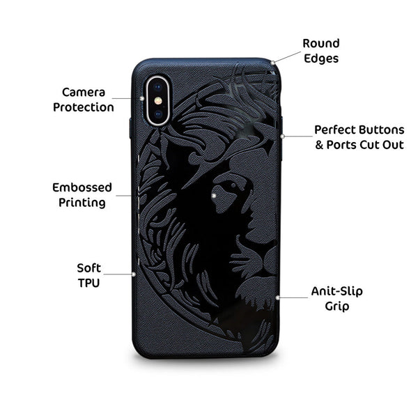 Lion Face Printed Mobile Case Cover for Apple iPhone X